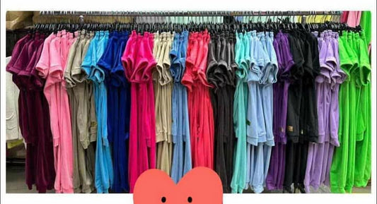 [F] komplet welurowy