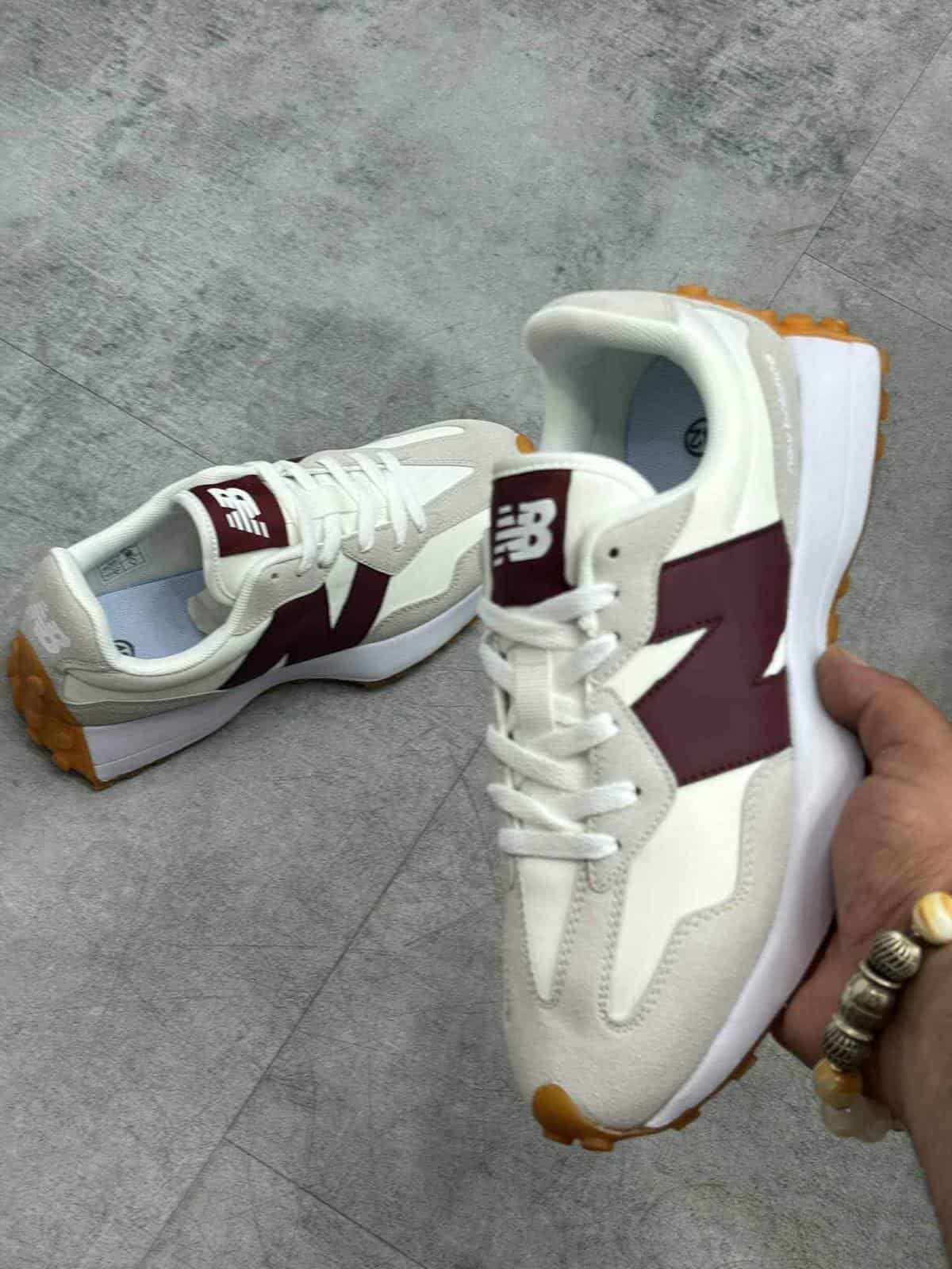 [F] buty nb męskie bordo