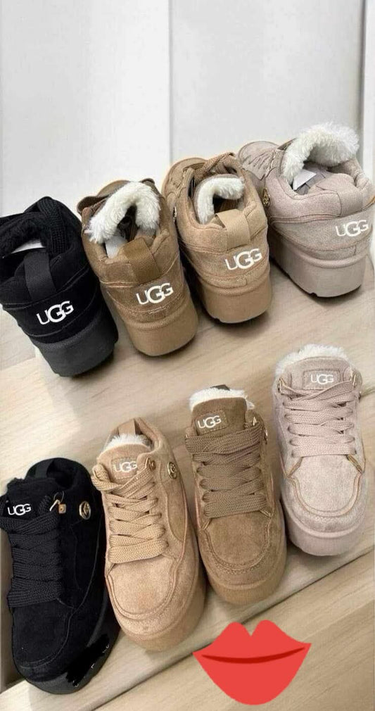 [F] UG buty sznurówka czarne