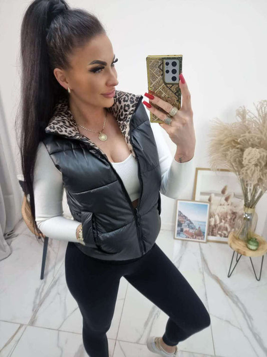 [F] Kamizelka dwustronna czarna