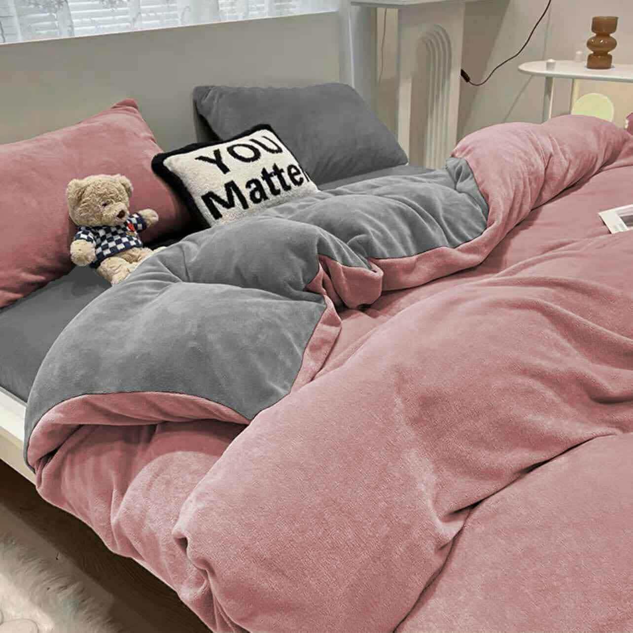 Pościel różowa 200x220