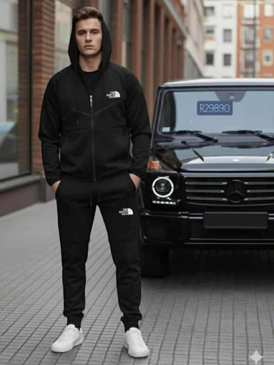 [F] dres męski czarny tnf