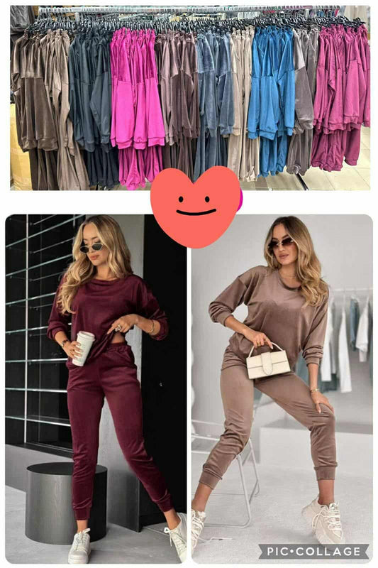 [F] prosty dres welur